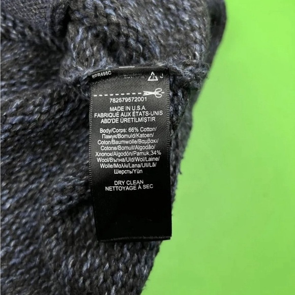 RRL double RL made in USA wool cotton shawl collar cardigan - Picture 8 of 9